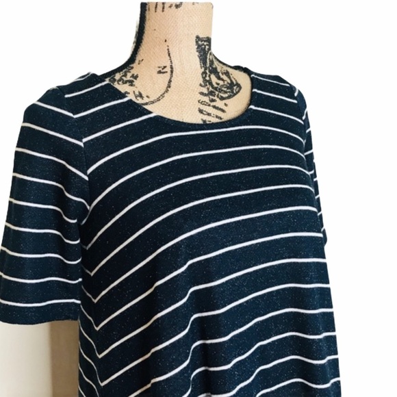 ANTHROPOLOGIE Puella Navy Terry Striped Tunic - Picture 2 of 6